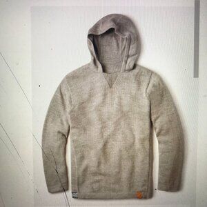 PAKA Brand Alpaca Sweater Hoodie Youth 10 Boy Gray Pullover Knit Peru